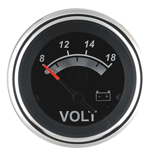 SIERRA, BLACK STERLING, VOLTMETER, GAUGE, INSTRUMENTATION, 67019P