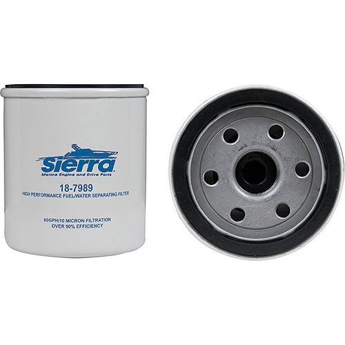 SIERRA, FUEL, WATER, SEPARATOR, FILTER, 10, MICRON, RATING, VOLVO SX/EFI, COBRA EFI, VOLVO, 3851218-2, 3852413, 3862228, OMC, 502906, 18-7989