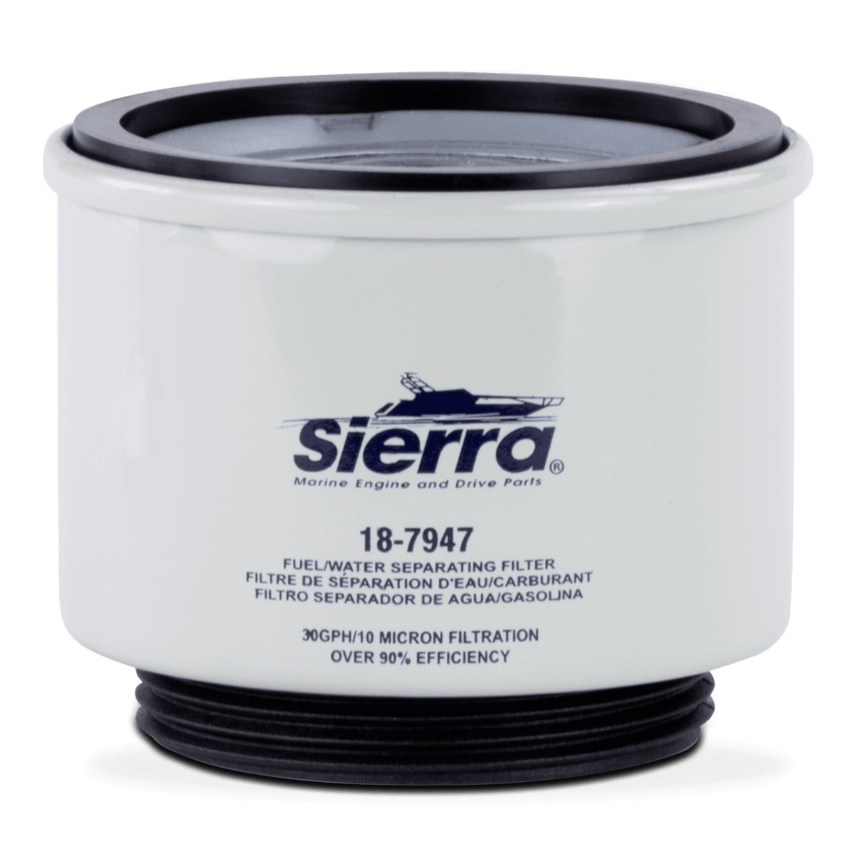 SIERRA, FUEL, WATER, SEPARATOR, KIT, RACOR, 18-99192, BRACKET (18-79120), FILTER (18-7947), BOWL AQUAVUE (18-7987), RACOR, 120R-RAC-01