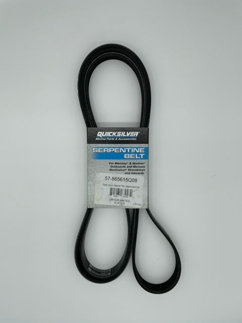 QUICKSILVER RUBBER SERPENTINE BELT MERCURY MERCRUISER INBOARD STERNDRIVE