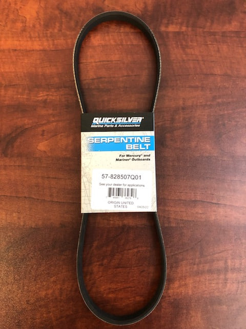 828507Q01 quicksilver alternator belt outboard inboard sterndrive