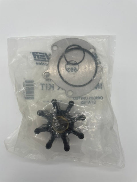 QUICKSILVER IMPELLER KIT GASKET SEA WATER PUMP RUBBER BLACK MERCRUISER MERCURY COVER PLATE