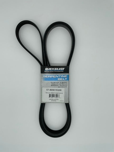QUICKSILVER RUBBER SERPENTINE BELT MERCURY MERCRUISER INBOARD STERNDRIVE