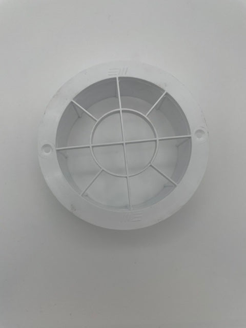 REPLACEMENT BOAT PARTS VENT GRILL 4 INCH PLASTIC WHITE ROUND