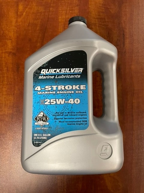 QUICKSILVER OIL 25W40 GALLON 8M0078620