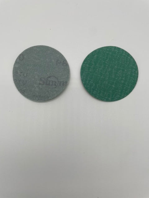 SUNMIGHT FILM GRIP DISC SANDPAPER ROUND GREEN 3 INCH 80 GRIT FINISH WORK