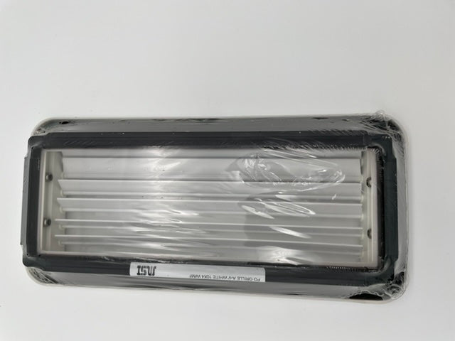 WHITE METAL LOUVERED AIR CONDITIONING AC VENT