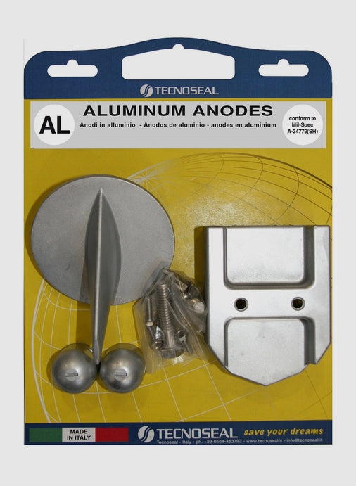 MERCRUISER ALPHA ONE GEN 1 HARDWARE KIT ALUMINUM ANODE 20800AL 00806BIS 00807 00800 MADE IN ITALY TECNOSEAL QUICKSILVER 888756Q04 SEACHOICE 95001 SIERRA 18-6015 MARTYR CMALPHAGEN1KITA INBOARD STERNDRIVE SALT WATER