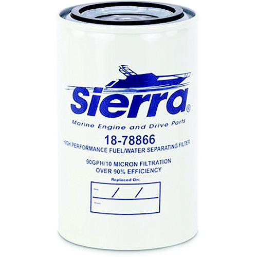 SIERRA, FUEL, WATER, SEPARATOR, FILTER, 18-78866, Yamaha, MAR-FUELF-IL-TR, 10, MICRON, RATING
