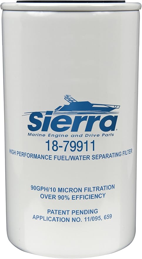 SIERRA, FUEL, FILTER, WATER, SEPARATOR, 18-79911, MERCURY, 35-8M0079962