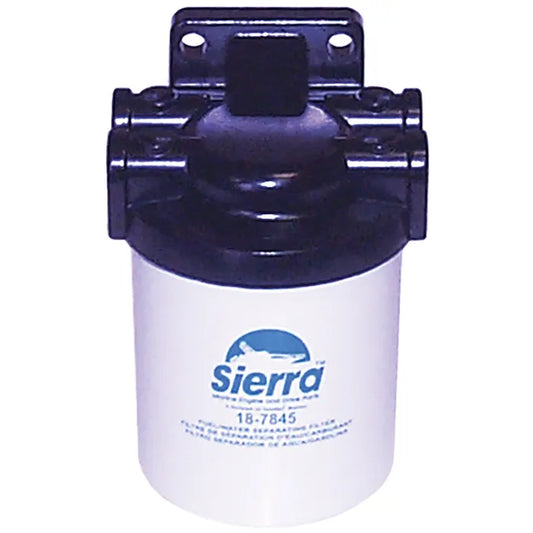 SIERRA, FUEL, WATER, SEPARATOR, KIT, 18-7775-1, Bracket (18-7775), Filter (18-7845) and 2 brass pipe plugs: 3/8" plug (18-4264), 1/4" plug; (18-4256)