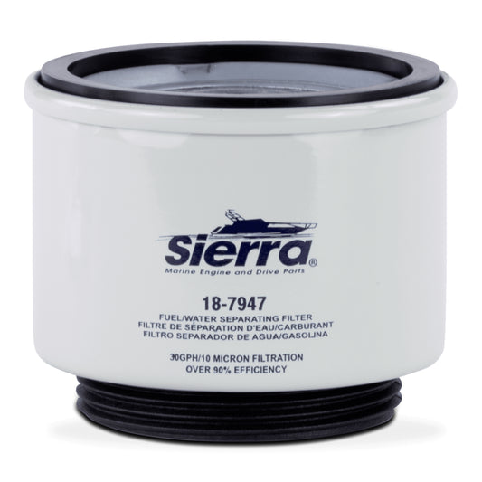 SIERRA, FUEL, WATER, SEPARATOR, KIT BRACKET (18-79120), FILTER (18-7947UL), BOWL METAL (18-7988), RACOR 120R-RAC-02, PART 18-99292