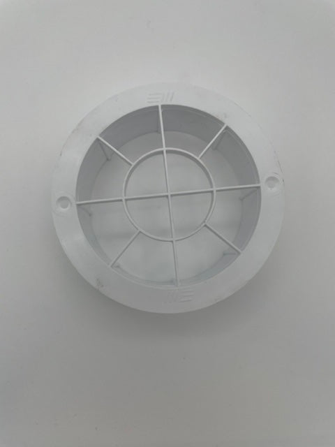 REPLACEMENT BOAT PARTS VENT GRILL 4 INCH PLASTIC WHITE ROUND 