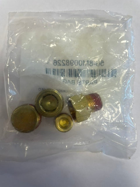 QUICKSILVER PARTS BAG CAPS SCREW IN MERCURY MERCRUISER INBOARD STERNDRIVE COUPLING BRASS