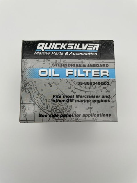 QUICKSILVER OIL FILTER MERCURY MERCRUISER STERNDRIVE INBOARD