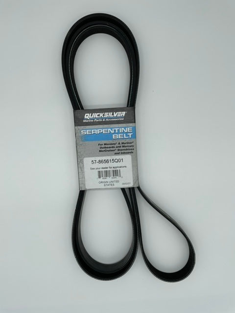 QUICKSILVER RUBBER SERPENTINE BELT MERCURY MERCRUISER INBOARD STERNDRIVE