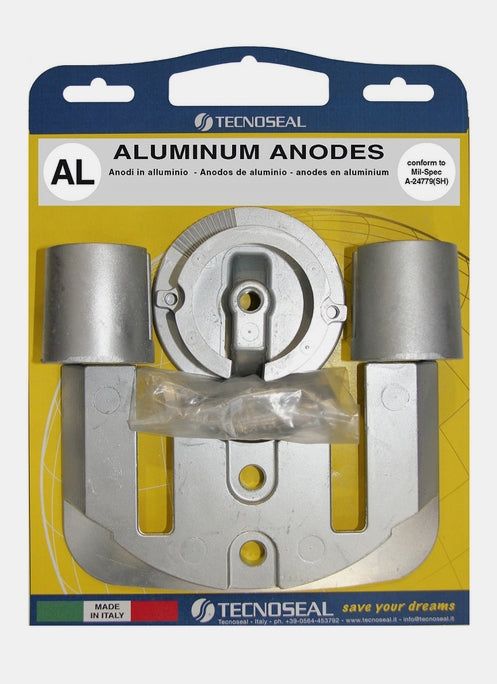 MERCRUISER BRAVO ONE HARDWARE KIT ALUMINUM ANODE SALT WATER 20803AL MADE IN ITALY TECNOSEAL QUICKSILVER 888758Q02 SEACHOICE 95041 SIERRA 18-6159 MARTYR CMBRAVO1KIT STERNDRIVE INBOARD  00815 00820 00818 00828