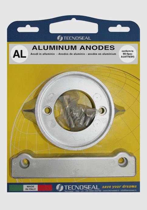 VOLVO PENTA 280 SINGLE PROP HARDWARE KIT ALUMINUM ANODE 20701AL 00703 00707 SALT WATER MADE IN ITALY TECNOSEAL VOLVO V-18A (875815-3) VOLVO 832598A QUICKSILVER 8M6007995 MARTYR CM280KITA STERNDRIVE INBOARD