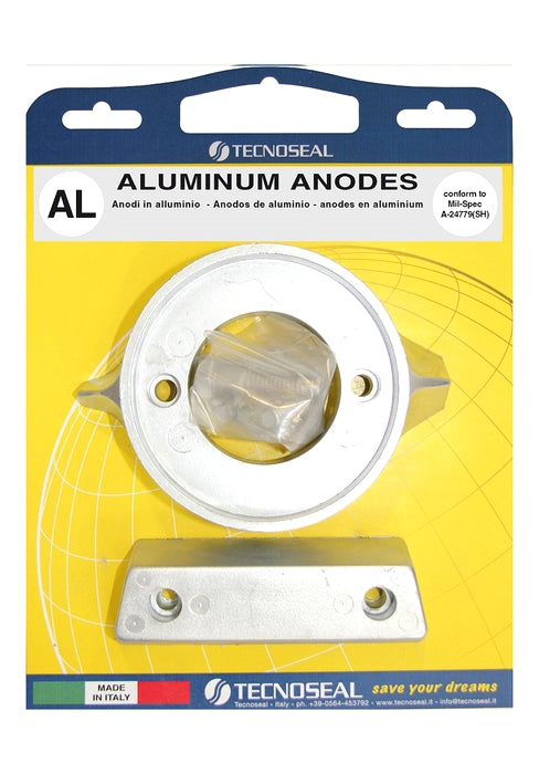 VOLVO PENTA 290 SINGLE PROP HARDWARE ALUMINUM ANODE 20705AL 00703 00708 MADE IN ITALY TECNOSEAL STERNDRIVE INBOARD SALT WATER VOLVO V-18A (875815-3) VOLVO 876137 VOLVO 852835A MARTYR CM290KITA QUICKSILVER 8M6007996 SEACHOICE 95301