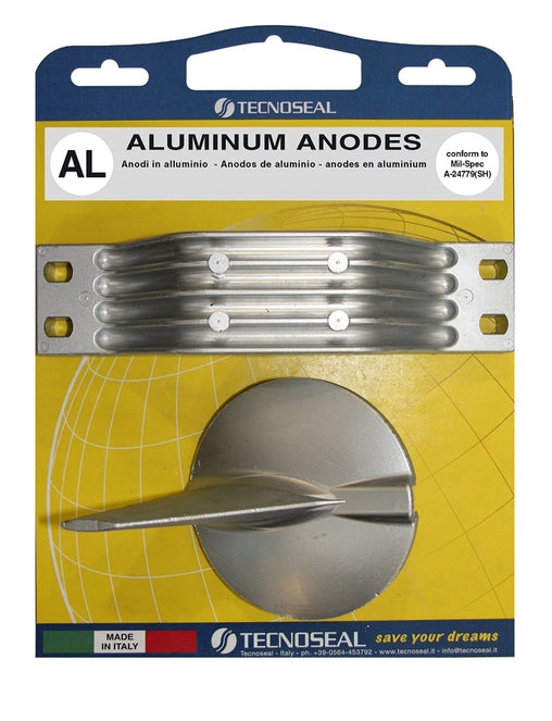 YAMAHA 200 225 250 HP OUTBOARD ALUMINUM ANODE KIT 01112 01124 YAMAHA 6G5-45251-01A YAMAHA 61A-45371-00A MARTYR CMY200250KITA SEACHOICE 95231 QUICKSILVER 8M6007985 MADE IN ITALY TECNOSEAL HARDWARE INCLUDED 21104AL